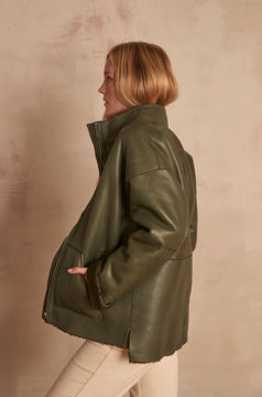 Picture of FUNNY LEATHER COAT